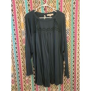 Oversized Loft Plus Green Tunic